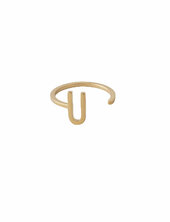 Ring A-z Gold Design Letters Gold