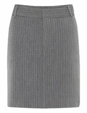 Joellegz Mel. Pinstripe Mw Skirt Gestuz Grey