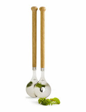 Nature Salat Utensils Sagaform Brown
