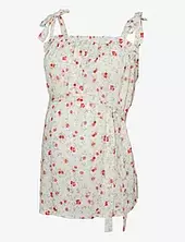 Mlora Lia Strap Wo Top 2f Mamalicious White