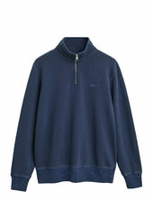 Sunfaded Half Zip Sweat Gant Blue