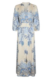 Neo Noir - Kjole - Stellar Artist Paisley Dress - Powder Blue