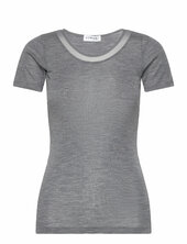 Juliana T-shirt Short Sleeve Wool Femilet Grey