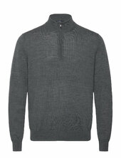 100% Merino Wool Sweater With Perkins Collar Mango Grey