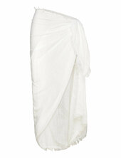 Beach Essential Textured Cotton Beach Wrap Seafolly White