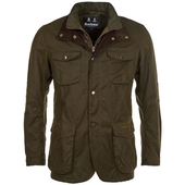 Frakker Barbour  Ogston Waxed Cotton Jacket - Olive