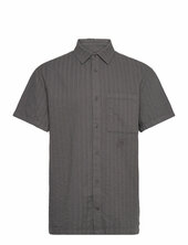 Relaxed Striped Shirt Ss Han Kjøbenhavn Grey