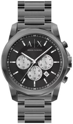 Armani Exchange Herreur Ax1765 Banks Sort/stål Ø44 Mm