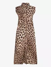 Leopard-print Shirt Dress Mango Brown