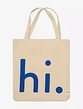Hi. Travel Bag Design Letters Beige