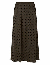 Pcjytta Hw Ankle Satin Skirt Wvn D2d Pieces Brown