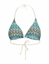 Amber Bel Bikini Top Becksöndergaard Blue