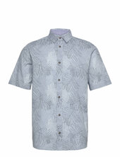 Comfort Printed Shirt Tom Tailor Blue
