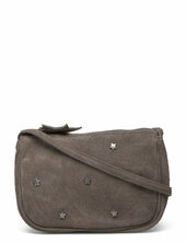 Leather Bag With Star Studs Mango Brown