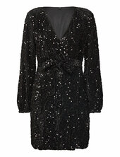 Vmbella Ls Wrap Short Dress Jrs Vero Moda Black
