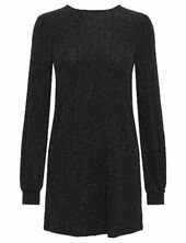 Onlcarol L/s Glitter Bow Dress Jrs Only Black