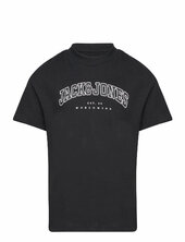 Jjecaleb Varsity Tee Ss O-neck Noos Jnr Jack & J S Black