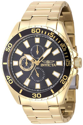 Invicta Herreur 47578 Pro Diver Grå/gul Guldtonet Stål Ø46 Mm