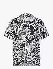 Bob Flower Tencel Shirt Les Deux Black