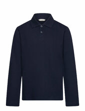 Butt D Knitted Polo Shirt Mango Navy