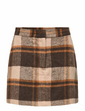 Onlimmy Life Check Skirt Otw Only Brown