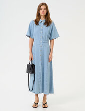 Gzsauda Ss Long Dress Gestuz Blue