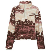 Fleecetrøjer Columbia  Helvetia Ii Printed Cropped Half Snap