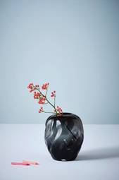 Brielle Vase Black Mdf/metal