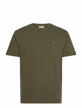 Texture Ss T-shirt Gant Khaki