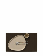4-set Table Mat Square L Corduroy Lind Dna Brown