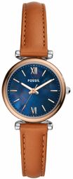 Fossil Dameur Es4701 Carlie Mini Blå/læder Ø28 Mm
