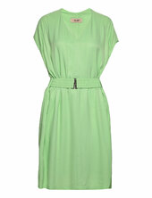 Ridley Twill Viscose Dress Mos Mosh Green