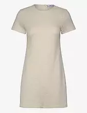 Short Tweed Dress Mango Cream