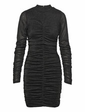 Vidafni L/s Glitter Mesh Dress Vila Black