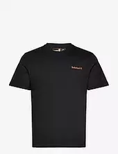 Small Linear Logo Print Tee Timberland Black
