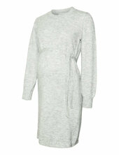 Mlnewanne L/s Abk Knit Dress A. Noos Mamalicious Grey