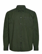 Wwday Striped Aa Embroidery Shirt G Wood Wood Green