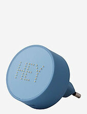 Charger Pearls Design Letters Blue