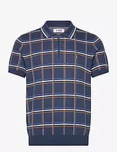 Cttn 1/4 Zip Plaid Original Penguin Blue