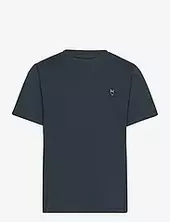 Regular Fit Badge T-shirt - Gots/ve Knowledge Cotton Apparel Navy