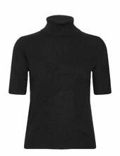 Turtleneck T-shirt Davida Cashmere Black