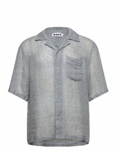Blues Shirt Sheer Blue Linen Hope Blue