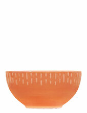 Confetti Apricot Skål M/relief Porcelæn 14 Cm. Aida Orange