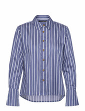 Alexis Cotton Stripe L/s Shirt French Connection Blue