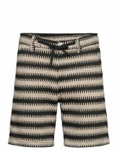 Akjan Struc Stripe Shorts Anerkjendt Patterned