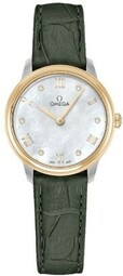 Omega Dameur 434.23.28.60.55.001 De Ville Prestige Hvid/læder Ø27.5