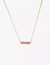 Word Candy Tag Necklace Design Letters Gold