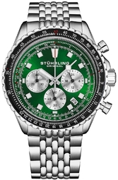 Stührling Original Herreur 1010.05 Monaco Race Way Grøn/stål Ø44