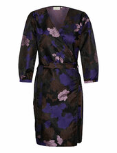 Kavictoria Wrap Dress Kaffe Brown