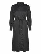 Viellette L/s Shirt Dress/su - Noos Vila Black